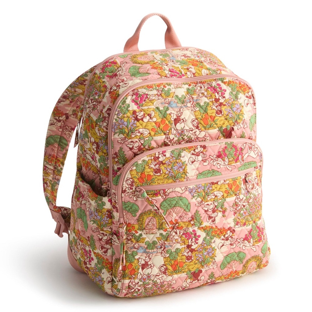 New Vera Bradley x Disney Bancroft Backpack Mickey's Promenade Cotton NWT